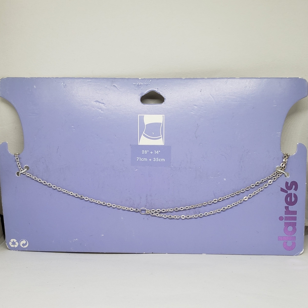 Claire's Silver-Tone Waist Chain Belt